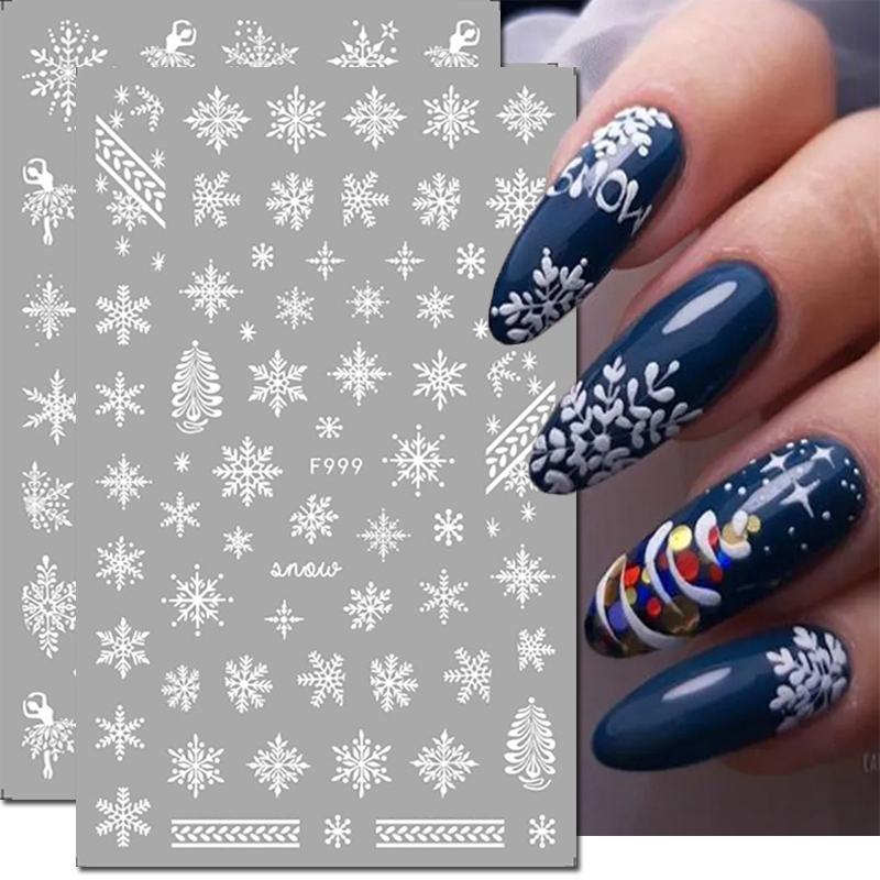 Nail Art Xmas Tree - 3D Nail Art Stickers Kerst Winter