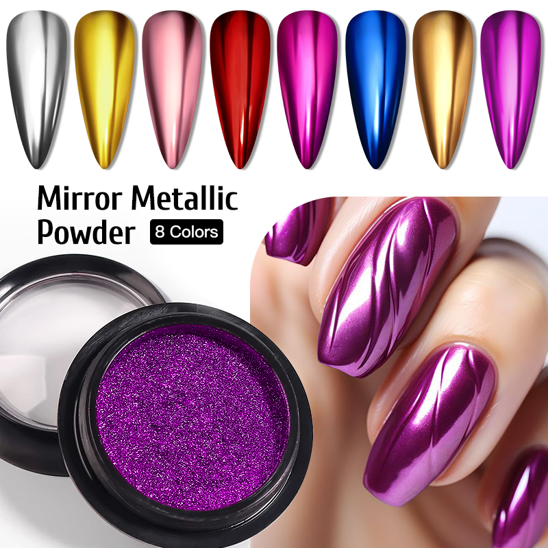 Nail Glitter Chrome - Metallic Goud Zilver Spiegel Poeder Nagel