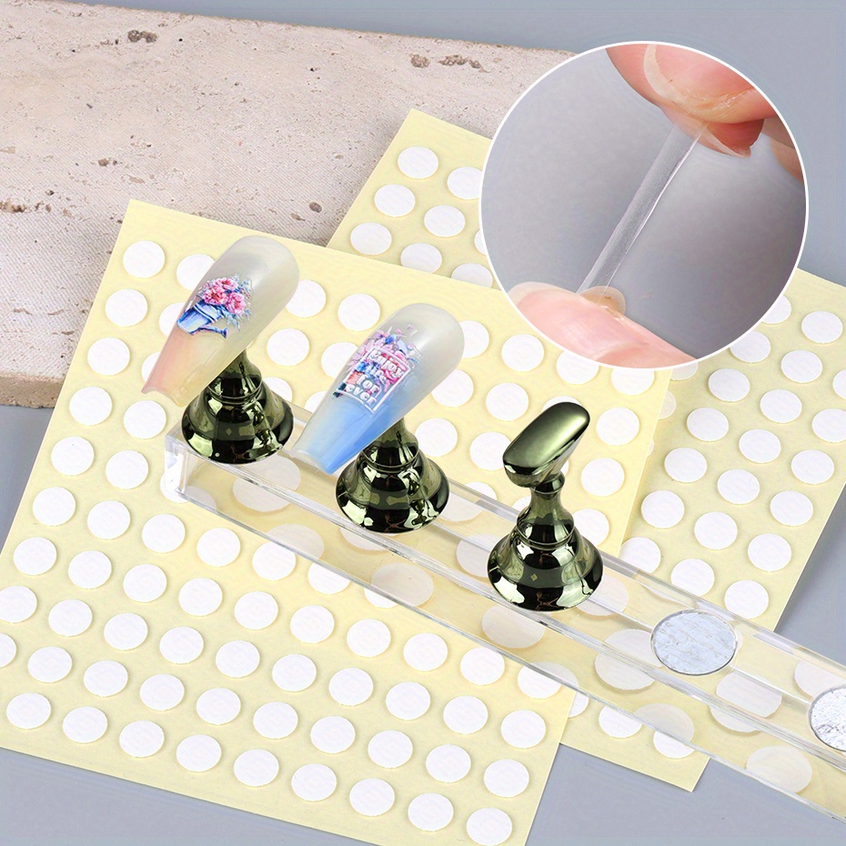 Striping Tape Nail - 400-tips Transparant dubbelzijdig plakband Traceless Nail