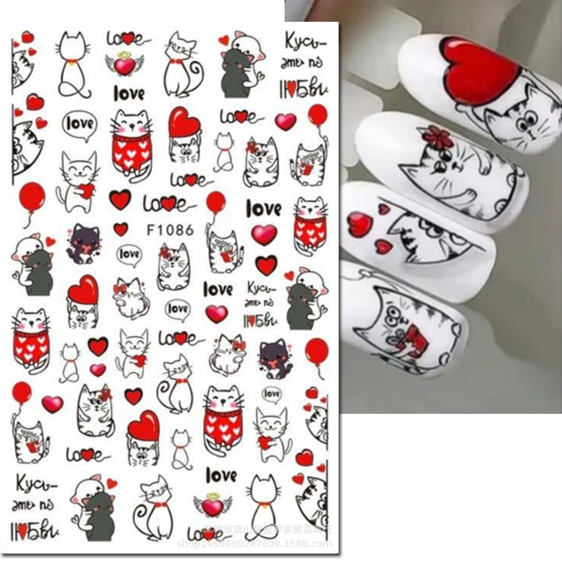3D Nail Art Decals Valentijnsd - Nail Art Valentines Day recensie en prijs
