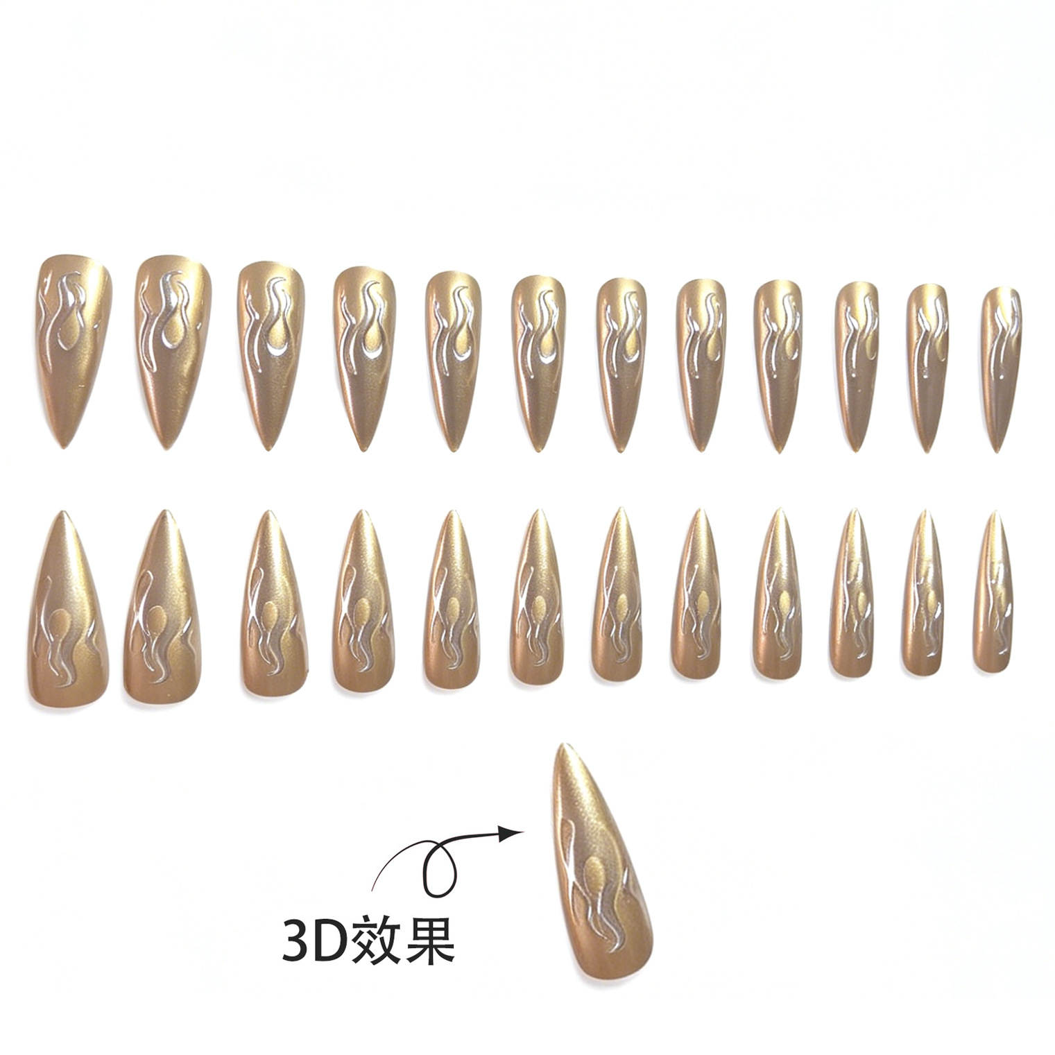 24 stuks 3D chroom zilver goud - Nail Glitter Chrome recensie en prijs