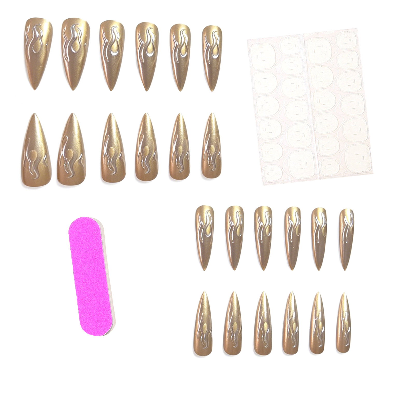 24 stuks 3D chroom zilver goud - Nail Glitter Chrome recensie en prijs