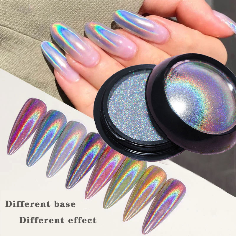 6-kleuren chroom laser nagelpo - Nail Glitter Chrome recensie en prijs