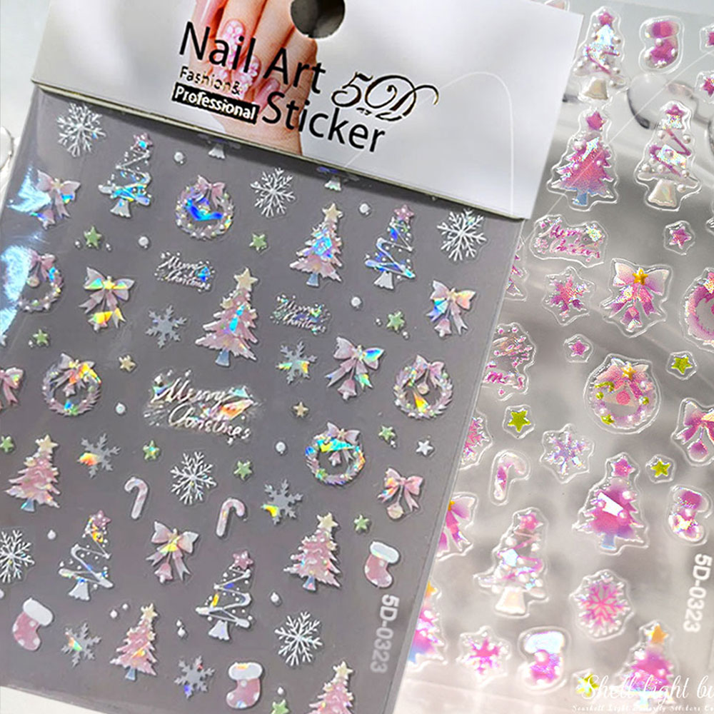 1 stks Aurora Roze Kerstboom B - Nail Art Xmas Tree recensie en prijs