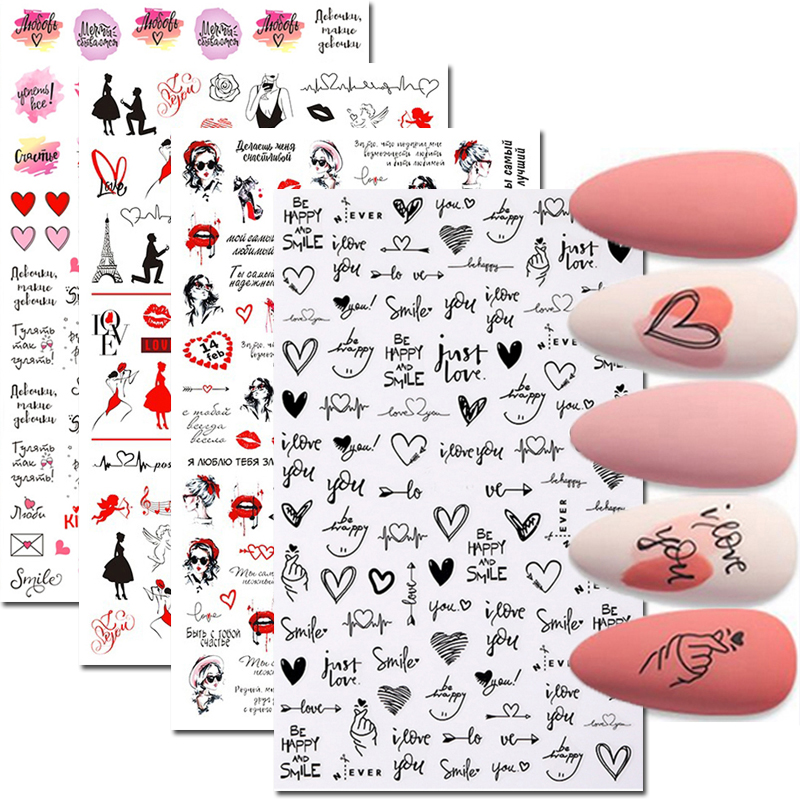 Nail Art Decals Liefde Harten  - Nail Art Valentines Day recensie en prijs