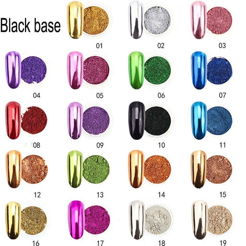 1Pc 19 Kleuren Nail Glitter Sp - Nail Glitter Chrome recensie en prijs