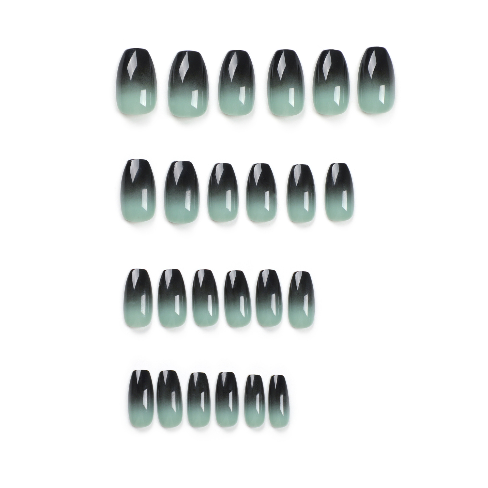 24pc Druk op Nagels Zwart Grad - Nail Art Pink recensie en prijs
