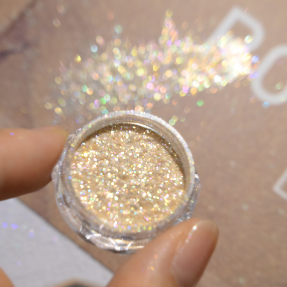 Super glanzende gouden opaal n - Nail Glitter Chrome recensie en prijs