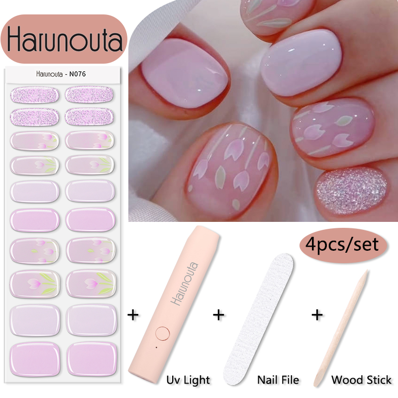 Harunouta 1 set bloem semi-uit - Striping Tape Nail recensie en prijs