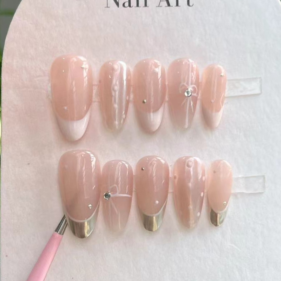 10 stuks handgemaakte pers op  - Nail Art Pink recensie en prijs