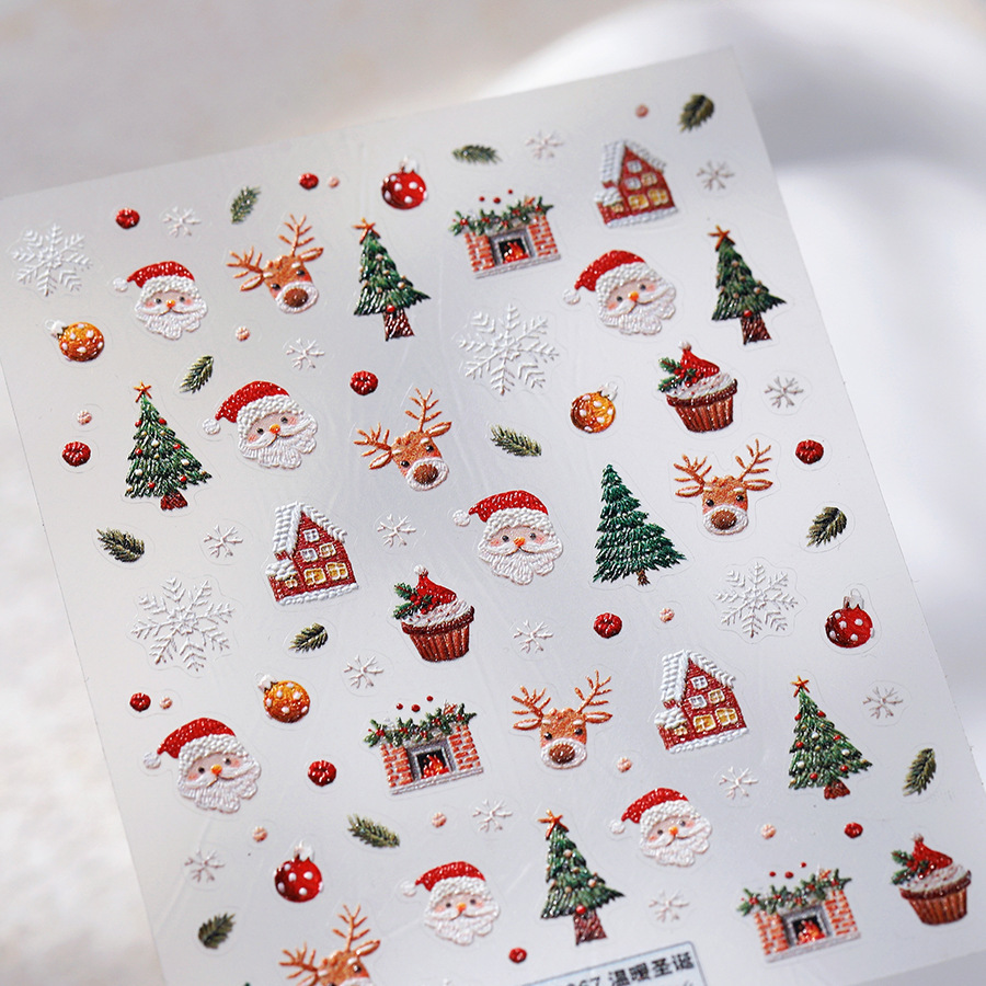 Leuke kerstbeer en peperkoek n - Nail Art Xmas Tree recensie en prijs